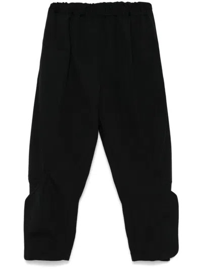 Comme Des Garçons Wool Trousers In Black