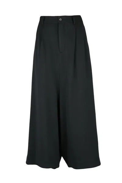 Comme Des Garçons Wool Culottes - Black