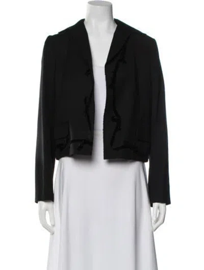 Pre-owned Comme Des Garçons Wool Evening Jacket In Black