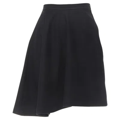 Comme Des Garçons Comme Des Garcons Wool Felt Asymmetric A-line Skirt In Black