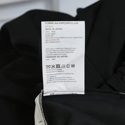 Comme Des Garçons Wool Gabardine Medium Skirt In Black