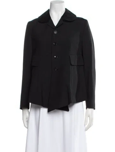Pre-owned Comme Des Garçons Wool Jacket In Black