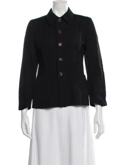 Pre-owned Comme Des Garçons Wool Jacket In Black