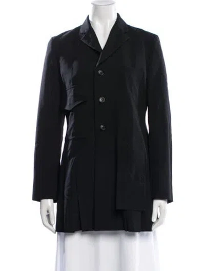 Pre-owned Comme Des Garçons Wool Jacket In Black