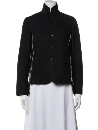 Pre-owned Comme Des Garçons Wool Jacket In Blue