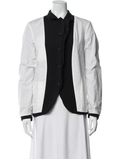 Pre-owned Comme Des Garçons Wool Jacket In White