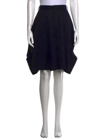 Pre-owned Comme Des Garçons Wool Knee-length Shorts In Black