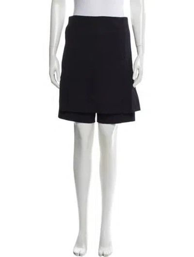 Pre-owned Comme Des Garçons Wool Knee-length Shorts In Blue