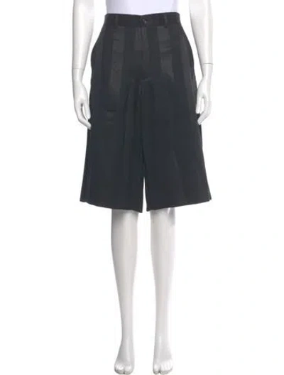 Pre-owned Comme Des Garçons Wool Knee-length Shorts In Gray