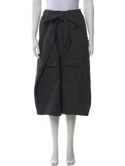 Pre-owned Comme Des Garçons Wool Knee-length Shorts W/ Tags In Black