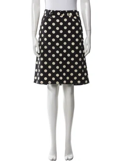 Pre-owned Comme Des Garçons Wool Knee-length Skirt In Black