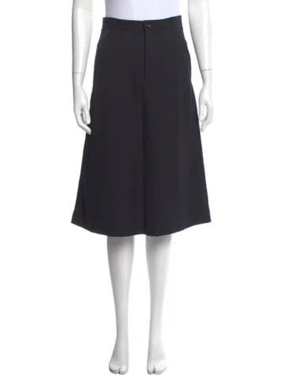 Pre-owned Comme Des Garçons Wool Knee-length Skirt In Gray