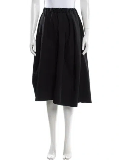 Pre-owned Comme Des Garçons Wool Knee-length Skirt In Gray