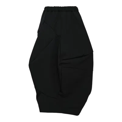 Comme Des Garçons Wool Medium Skirt In Black