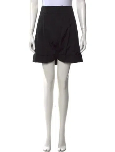 Pre-owned Comme Des Garçons Wool Mini Shorts In Black