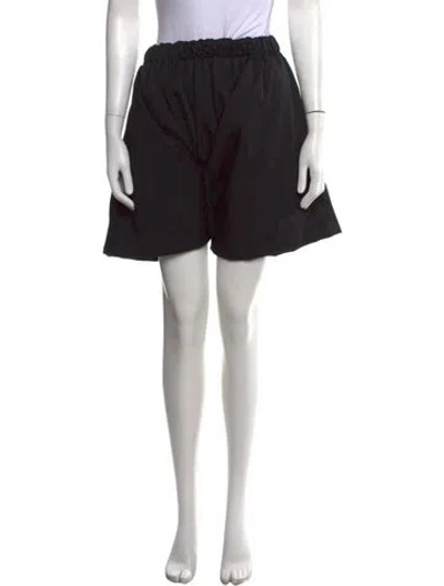 Pre-owned Comme Des Garçons Wool Mini Shorts In Black