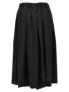 Comme Des Garçons Pleated Tropical Wool Shorts In Black