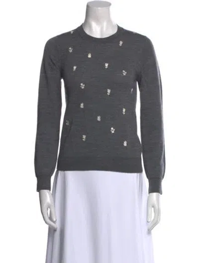 Pre-owned Comme Des Garçons Wool Patterned Sweater In Multi