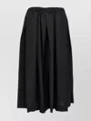 COMME DES GARÇONS WOOL PLEATED WIDE LEG TROUSERS