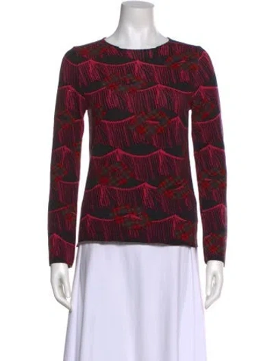 Pre-owned Comme Des Garçons Wool Printed Sweater In Multi