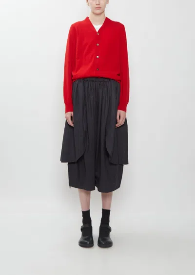 Comme Des Garçons Wool Saxony Pants In Gray