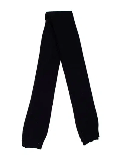 Pre-owned Comme Des Garçons Wool Scarf In Blue