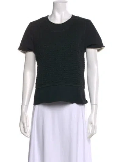 Pre-owned Comme Des Garçons Wool Scoop Neck Sweater In Black