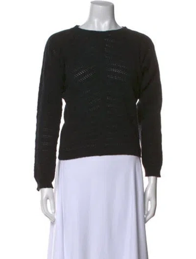 Pre-owned Comme Des Garçons Wool Scoop Neck Sweater In Multi