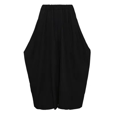 Comme Des Garçons Wool Serge Medium Stripe Skirt In Multi