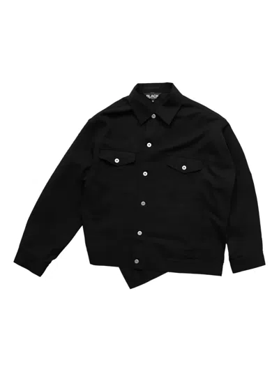 Comme Des Garçons Wool Shirt Jacket In Black