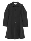 Comme Des Garçons Wool Single-breasted Coat In Gray