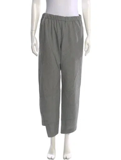 Pre-owned Comme Des Garçons Wool Skinny Leg Pants In Black