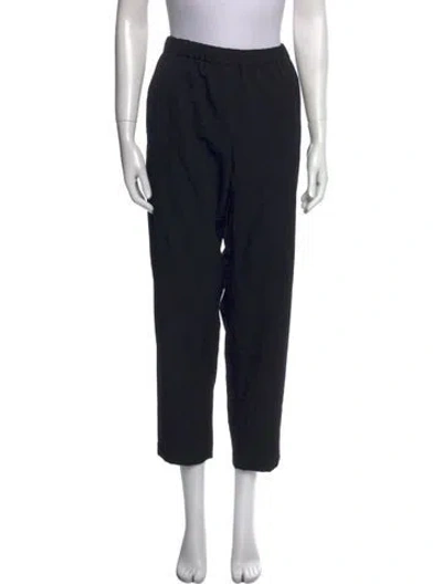 Pre-owned Comme Des Garçons Wool Straight Leg Pants In Black