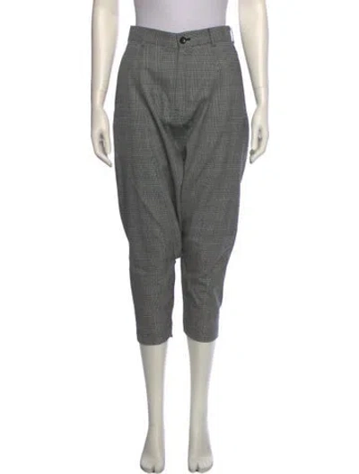 Pre-owned Comme Des Garçons Wool Straight Leg Pants In Black