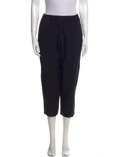 Pre-owned Comme Des Garçons Wool Straight Leg Pants In Black