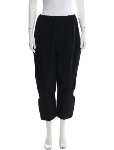Pre-owned Comme Des Garçons Wool Straight Leg Pants In Black