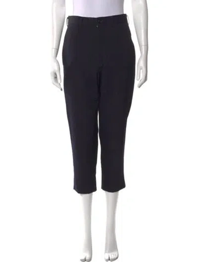 Pre-owned Comme Des Garçons Wool Straight Leg Pants In Black