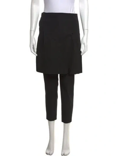 Pre-owned Comme Des Garçons Wool Straight Leg Pants In Black