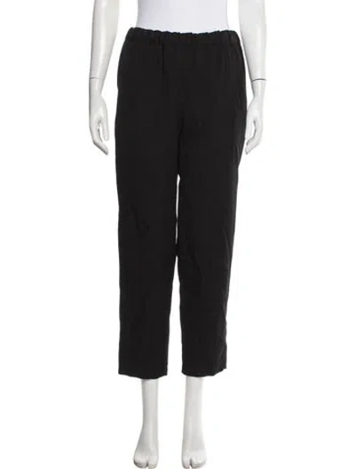Pre-owned Comme Des Garçons Wool Straight Leg Pants In Black