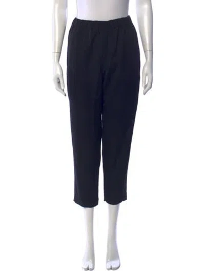 Pre-owned Comme Des Garçons Wool Straight Leg Pants In Blue