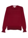 Comme Des Garçons Wool Sweater In Red