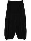 Comme Des Garçons Elastic Waist Casual Pants In Black