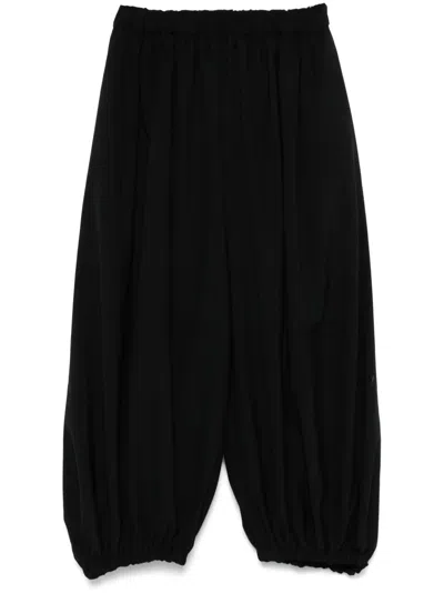 Comme Des Garçons Wool Trousers In Black