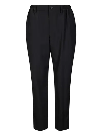 Comme Des Garçons Wool Trousers In Black