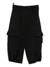 Comme Des Garçons Wool Trousers In Black