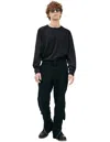 Comme Des Garçons Wool Trousers With Zippers In Black