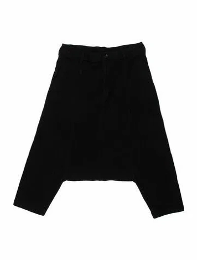 Pre-owned Comme Des Garçons Wool Wide Leg Pants In Black