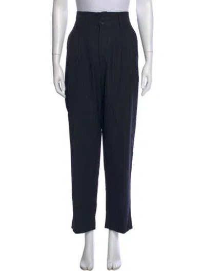 Pre-owned Comme Des Garçons Wool Wide Leg Pants In Blue