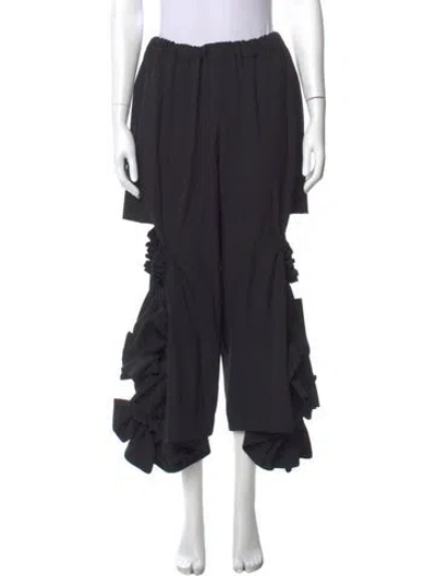 Pre-owned Comme Des Garçons Wool Wide Leg Pants In Gray