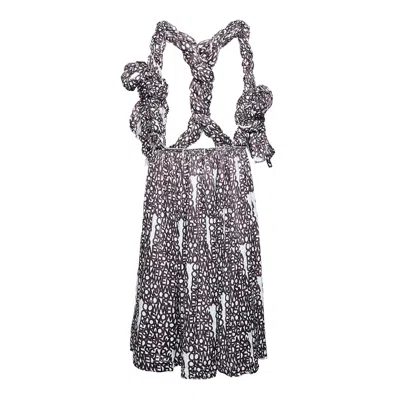 Comme Des Garçons Words Injet Pinafore In Black